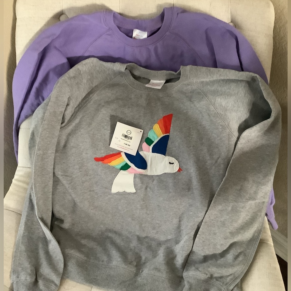 2 - Hanna Andersson knit sweatshirt